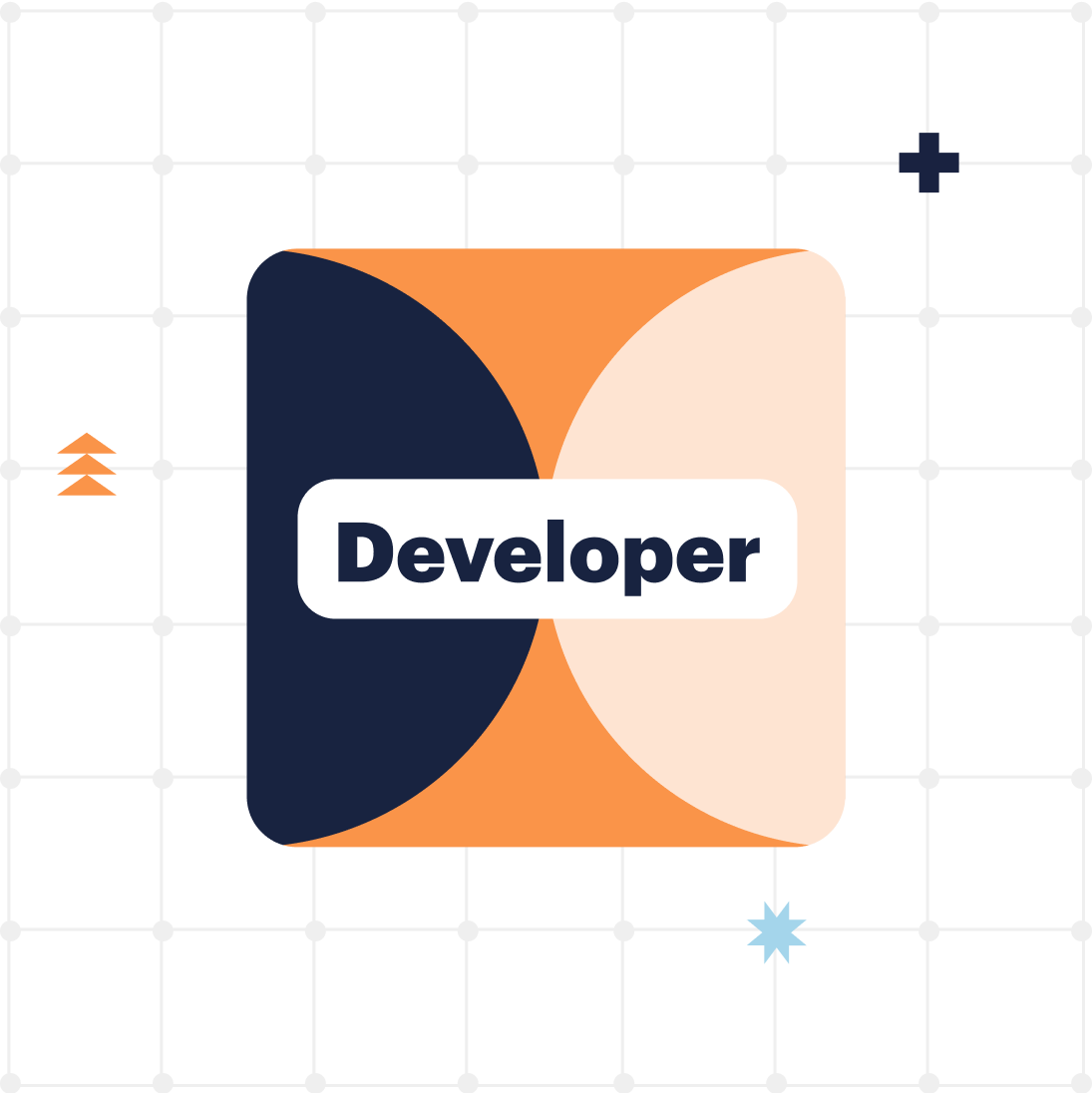 Developer- Benefits An illustration showing the concept of a CSD badge from Scrum Alliance